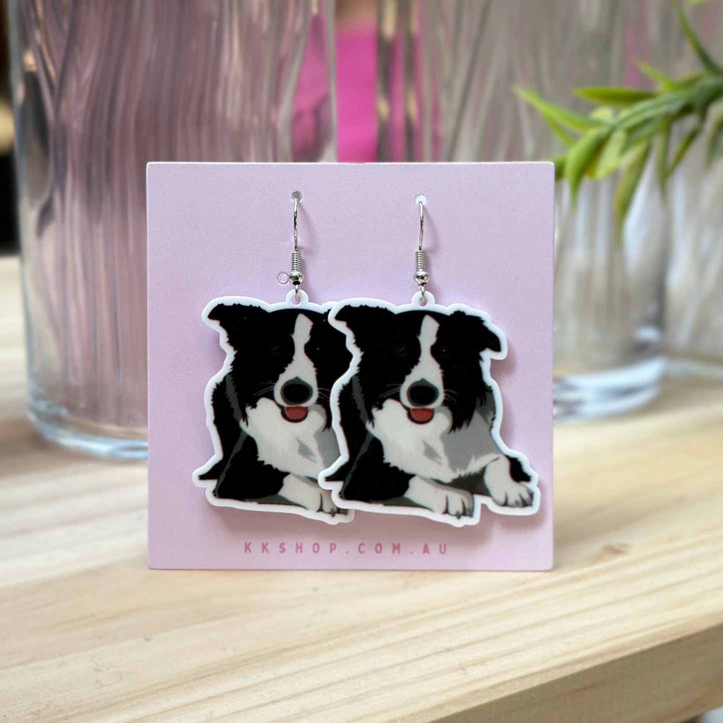 Border Collie Earrings