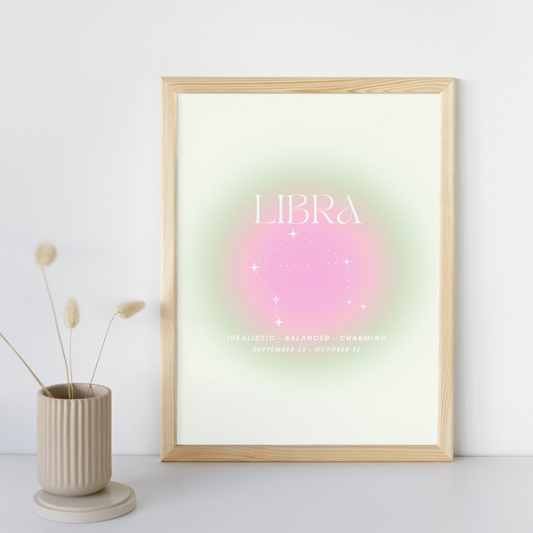 Libra - A3 Zodiac Print