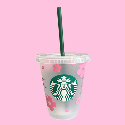 Starbucks Small Tumbler - 470ml - Flower Design - Multiple colours available