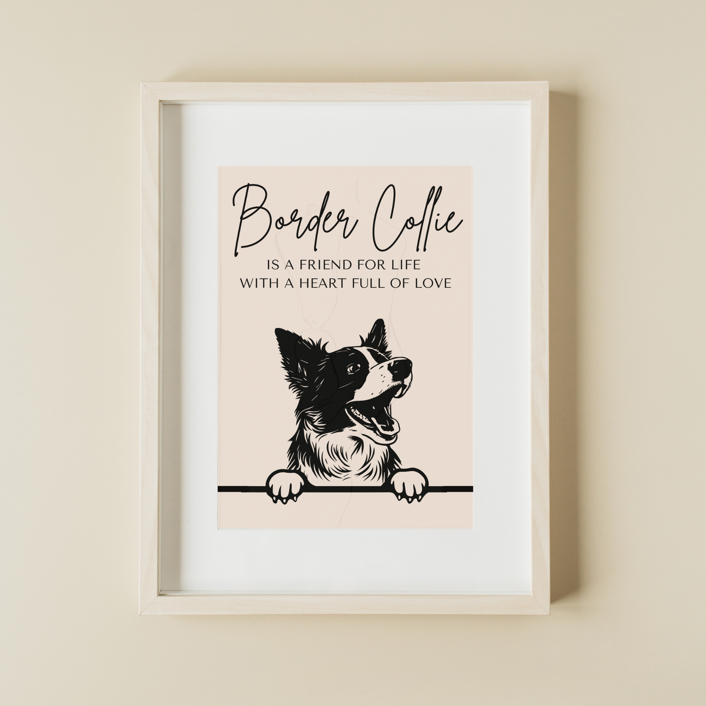 Dog 'Friend for Life'- A5 Print - Various Breeds