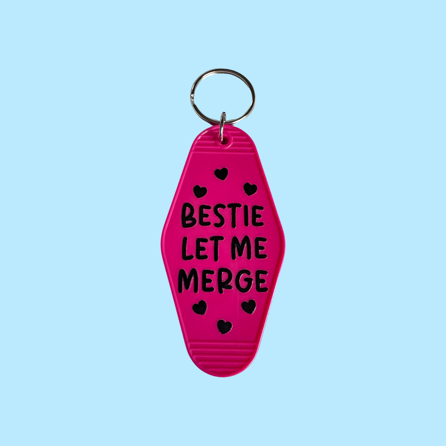 Bestie Let Me Merge Keychain