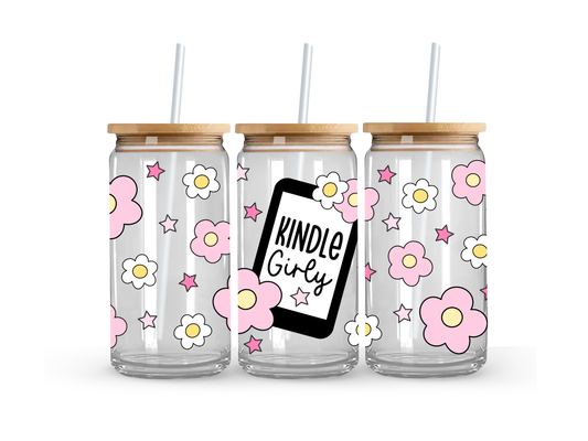 Kindle Girly - Glass Can Cup - 473ml