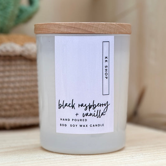 80g Black Raspberry & Vanilla Soy Blend Candle