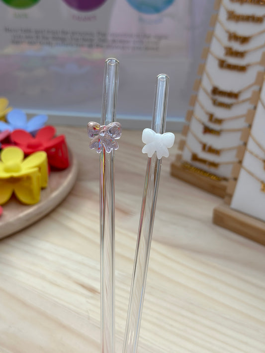 Bow Glass Straws