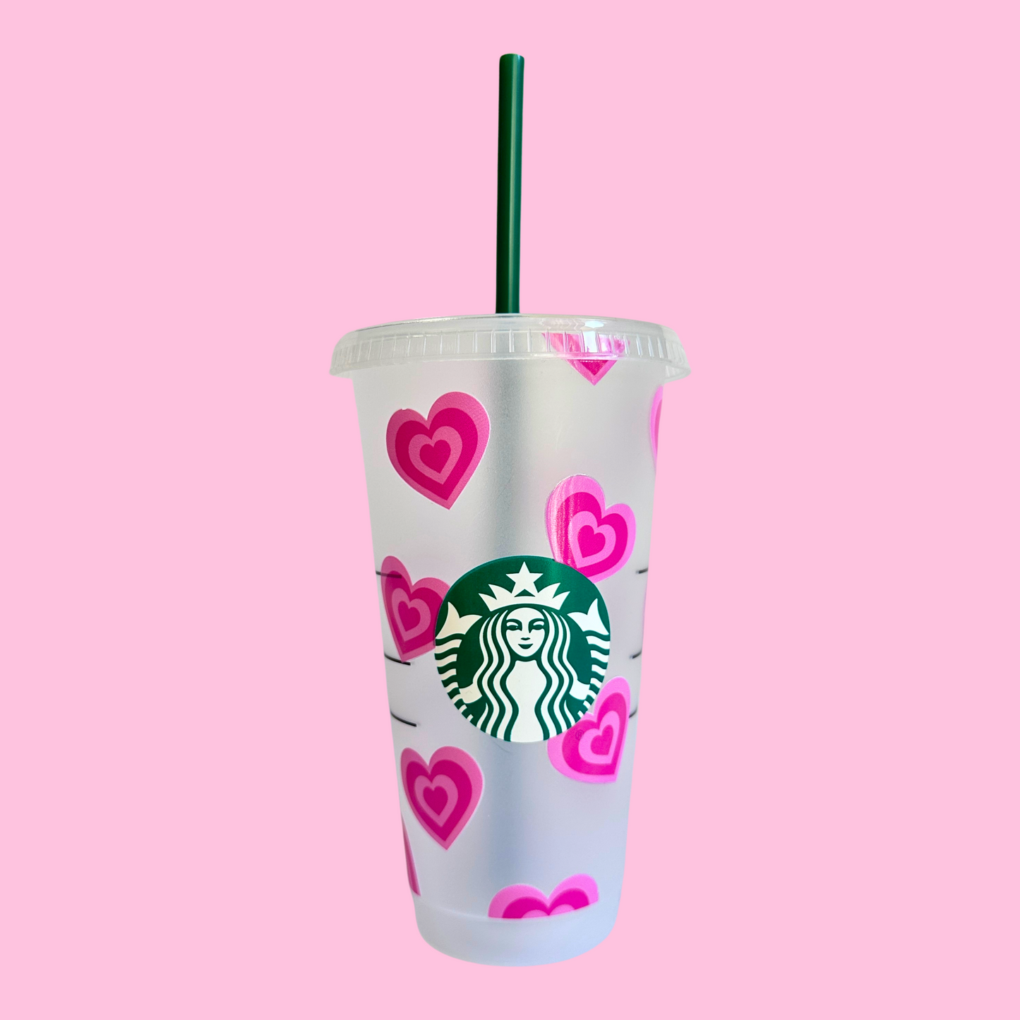 Retro Pink Heart SB Tumbler - Large 710ml