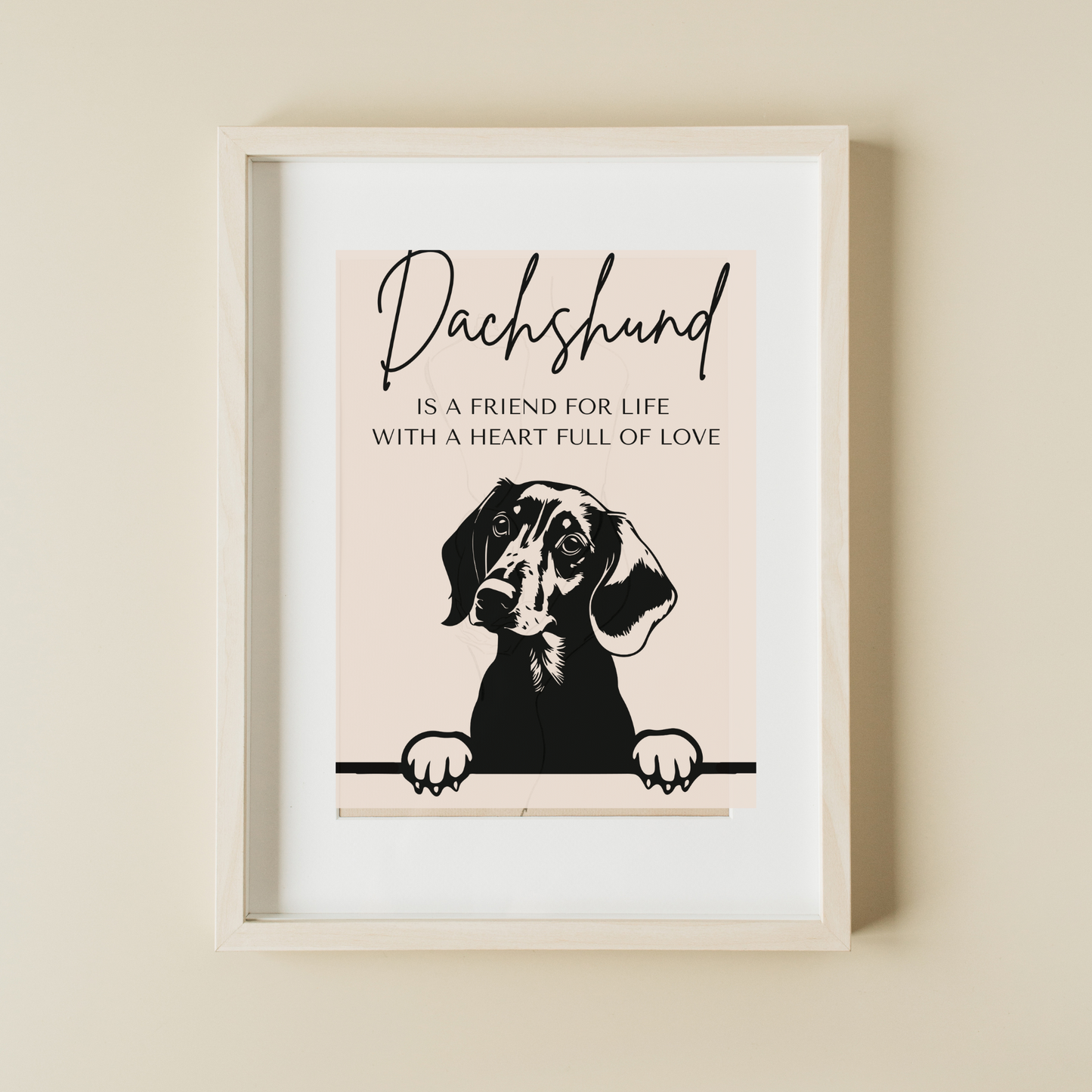 Dog 'Friend for Life'- A5 Print - Various Breeds