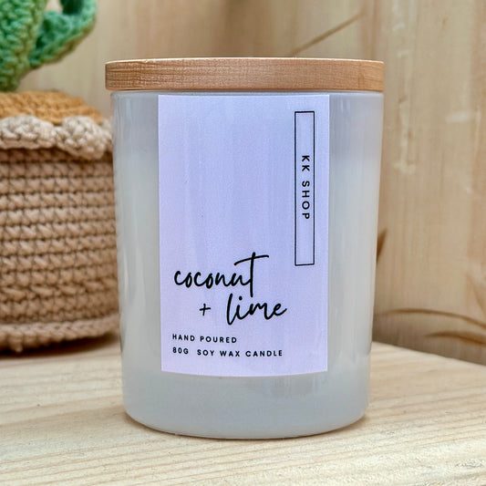 80g Coconut & Lime Soy Blend Candle