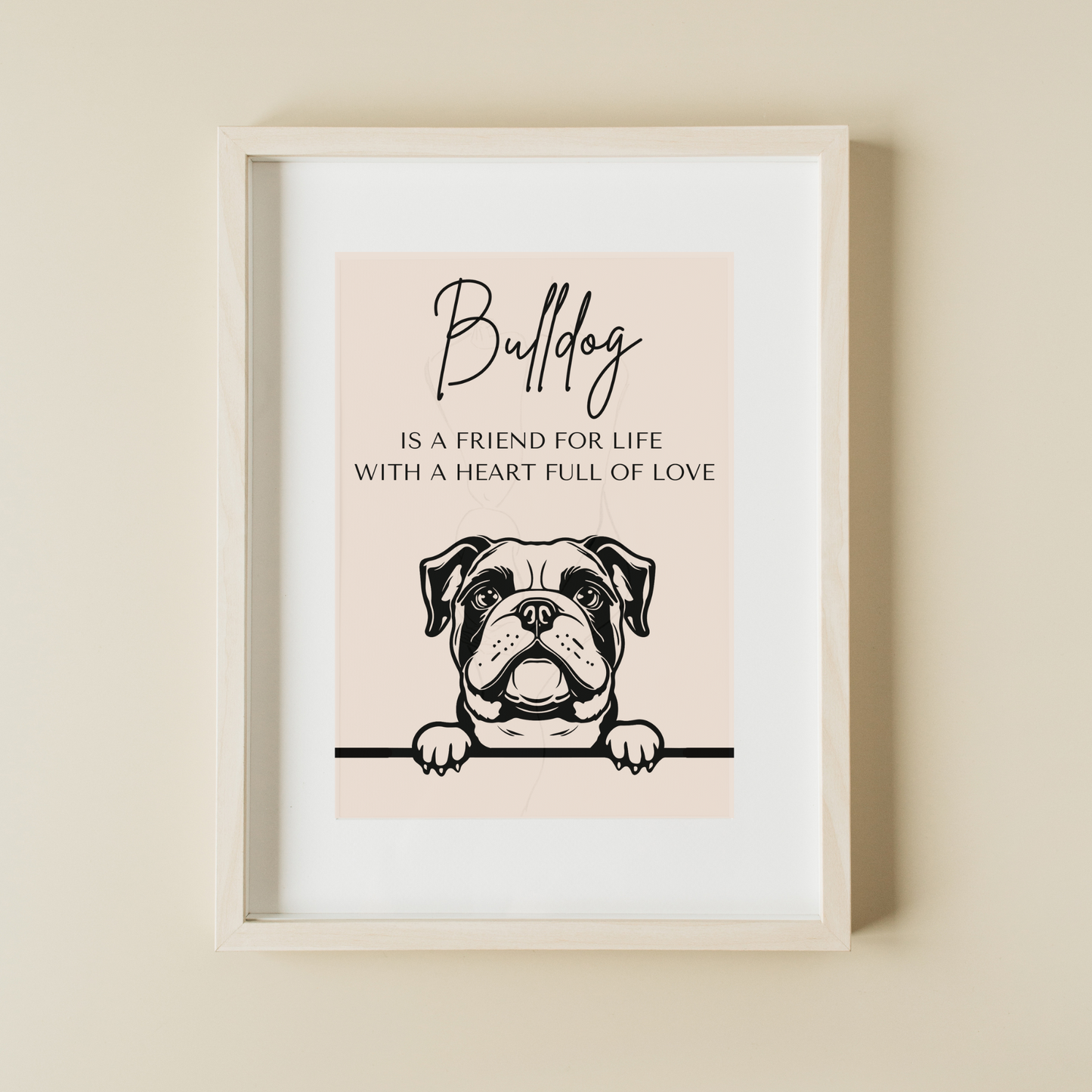 Dog 'Friend for Life'- A5 Print - Various Breeds