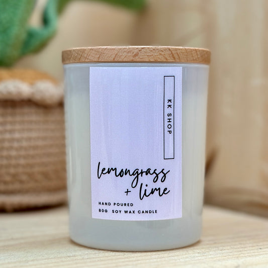 80g Lemongrass & Lime Soy Blend Candle