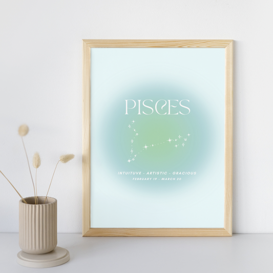 Pisces - A3 Zodiac Print