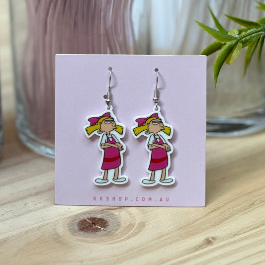 Helga (Hey Arnold) Earrings