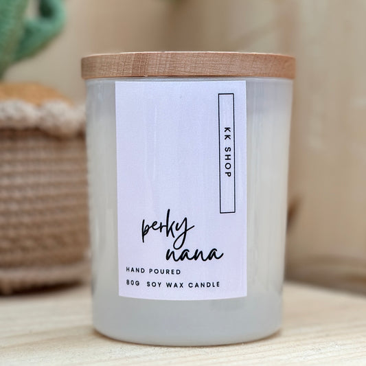 80g Perky Nana Soy Blend Candle