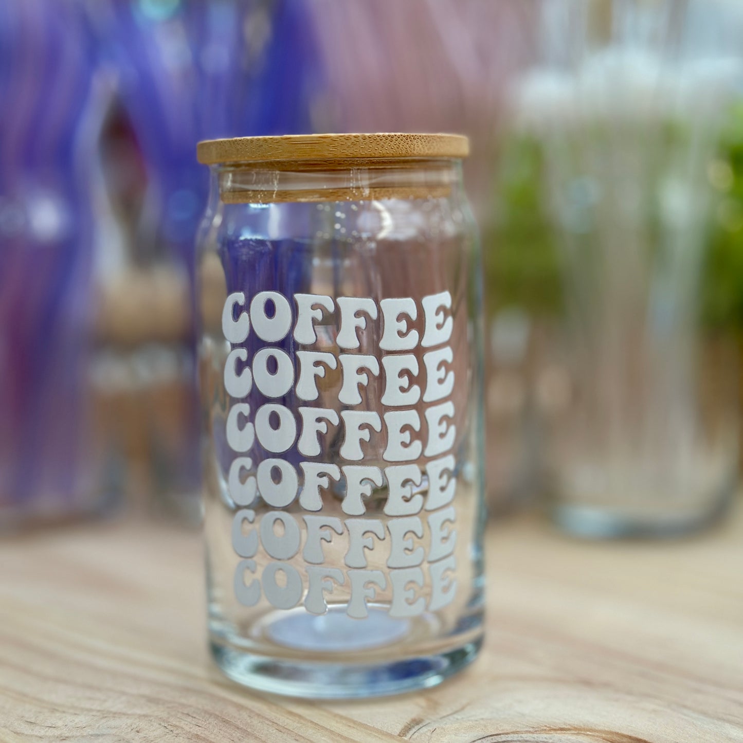 Coffee Coffee Coffee Glass Can Cup - 473ml