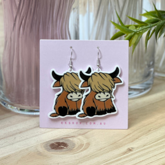 Highland Cow Earrings