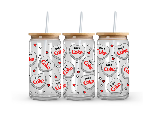 Diet Coke Glass Can Cup - 473ml