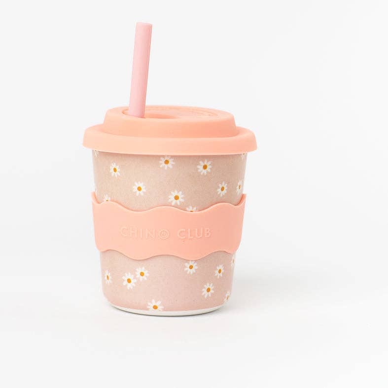 Pink Daisy Babychino Cup 4oz