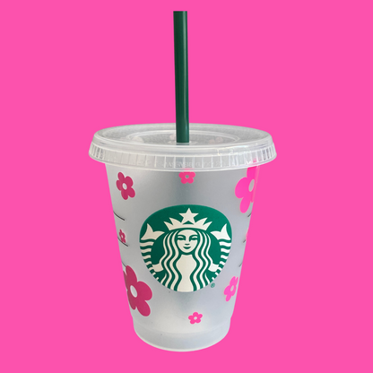 Starbucks Small Tumbler - 470ml - Flower Design - Multiple colours available