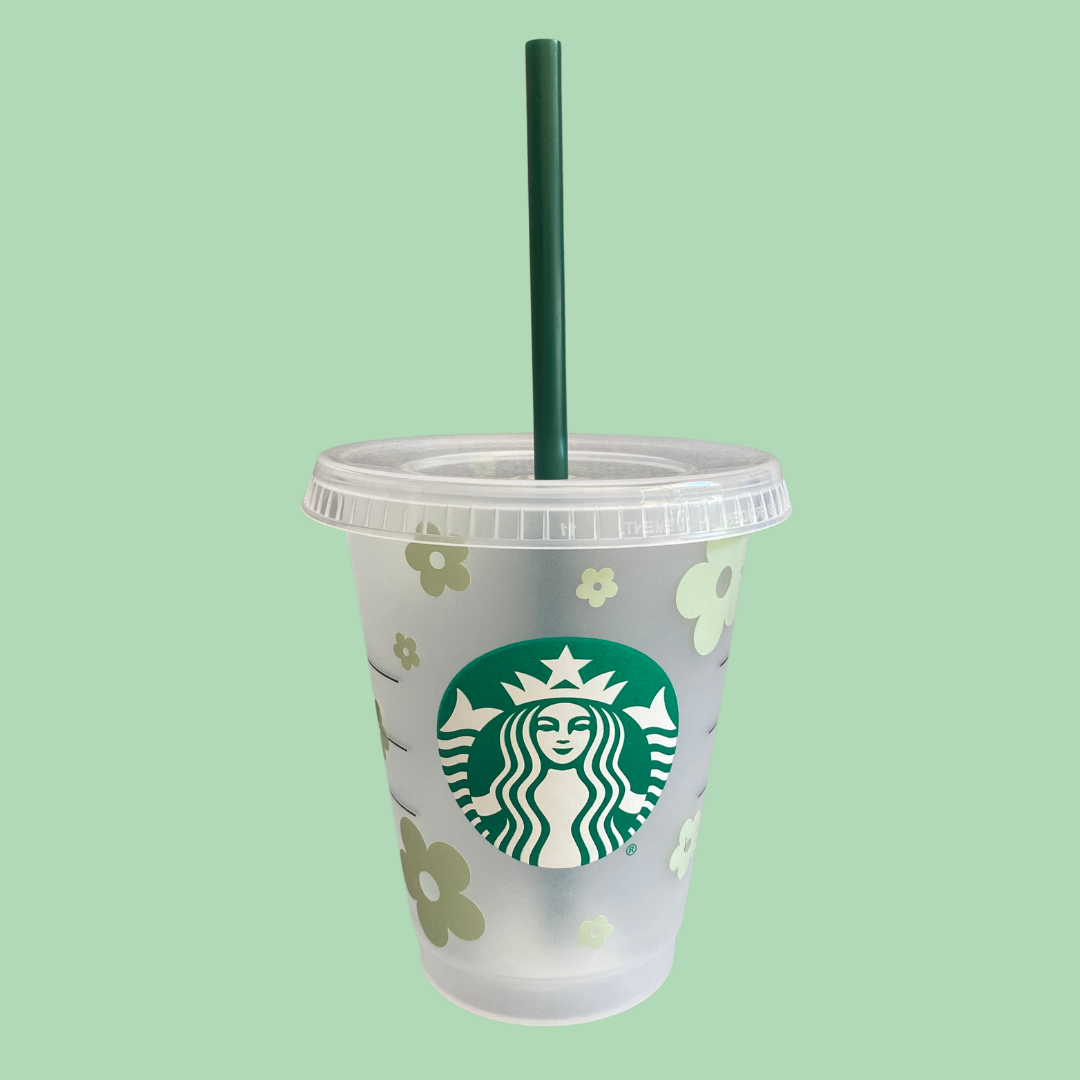 Starbucks Small Tumbler - 470ml - Flower Design - Multiple colours available