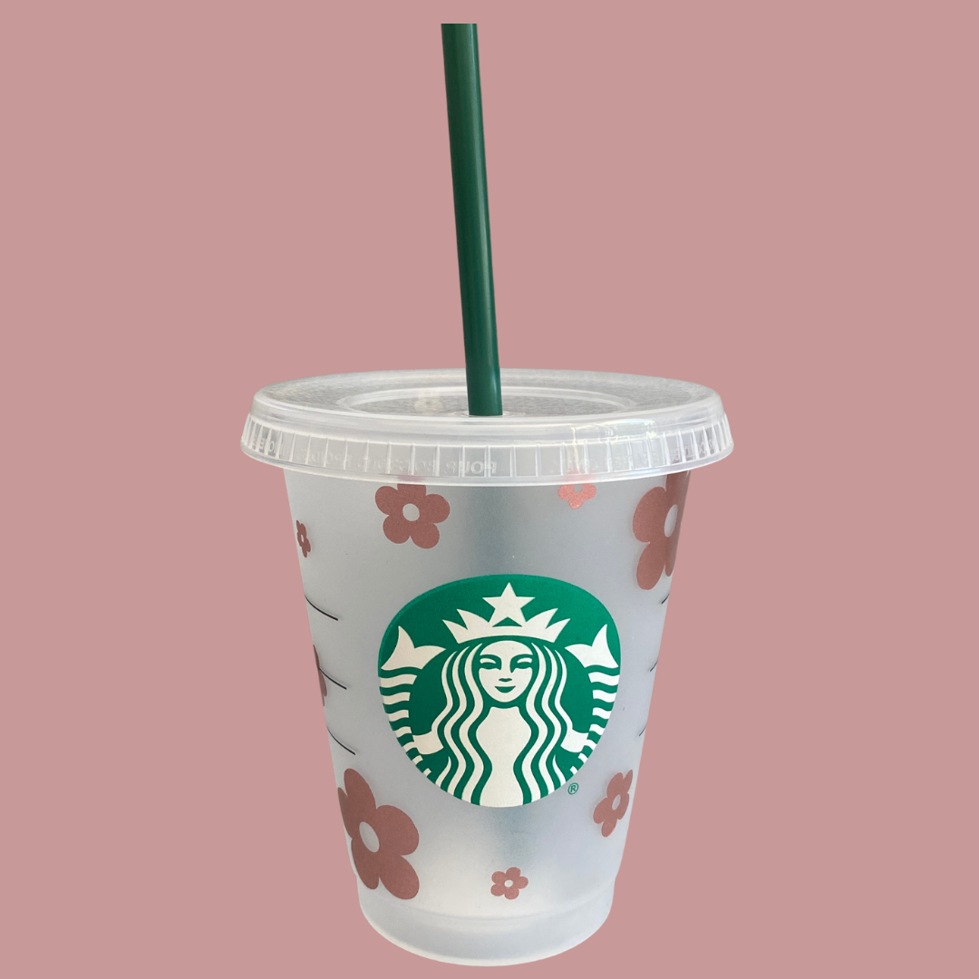 Starbucks Small Tumbler - 470ml - Flower Design - Multiple colours available