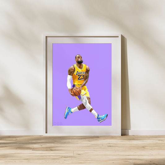 Lebron James Dunk Artwork