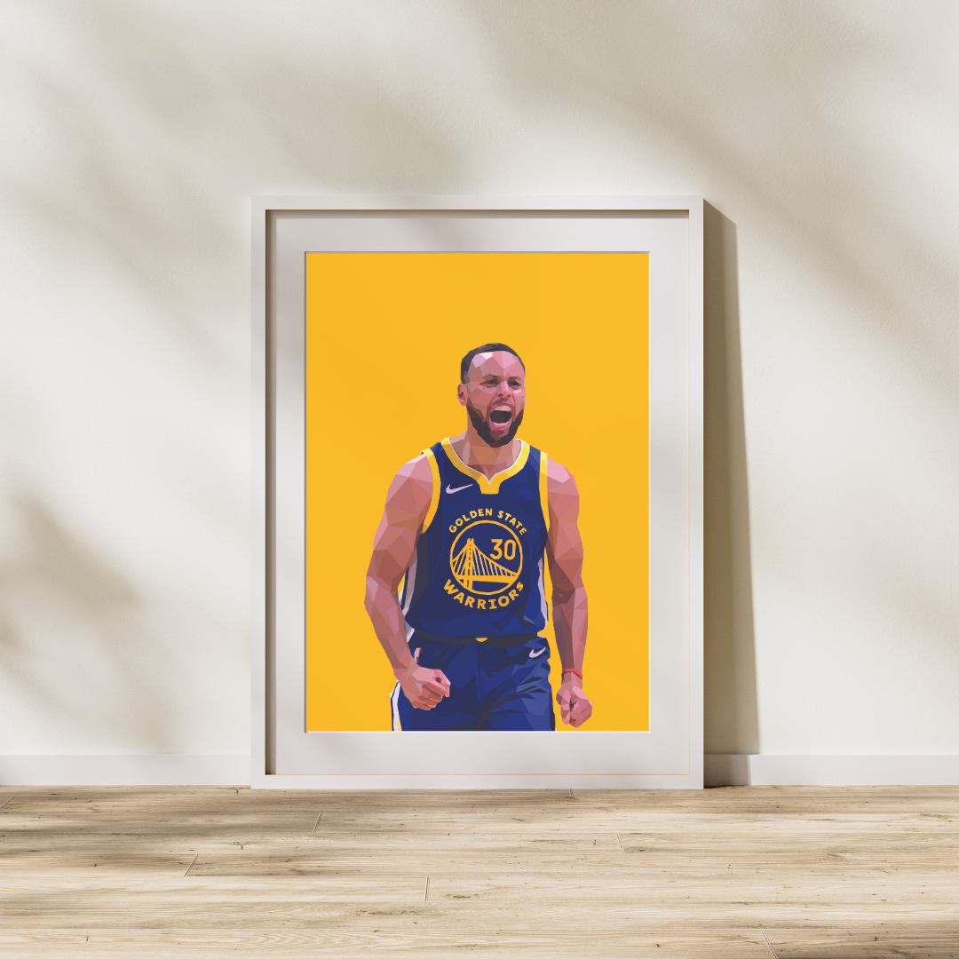 Steph Curry Celebration Artwork