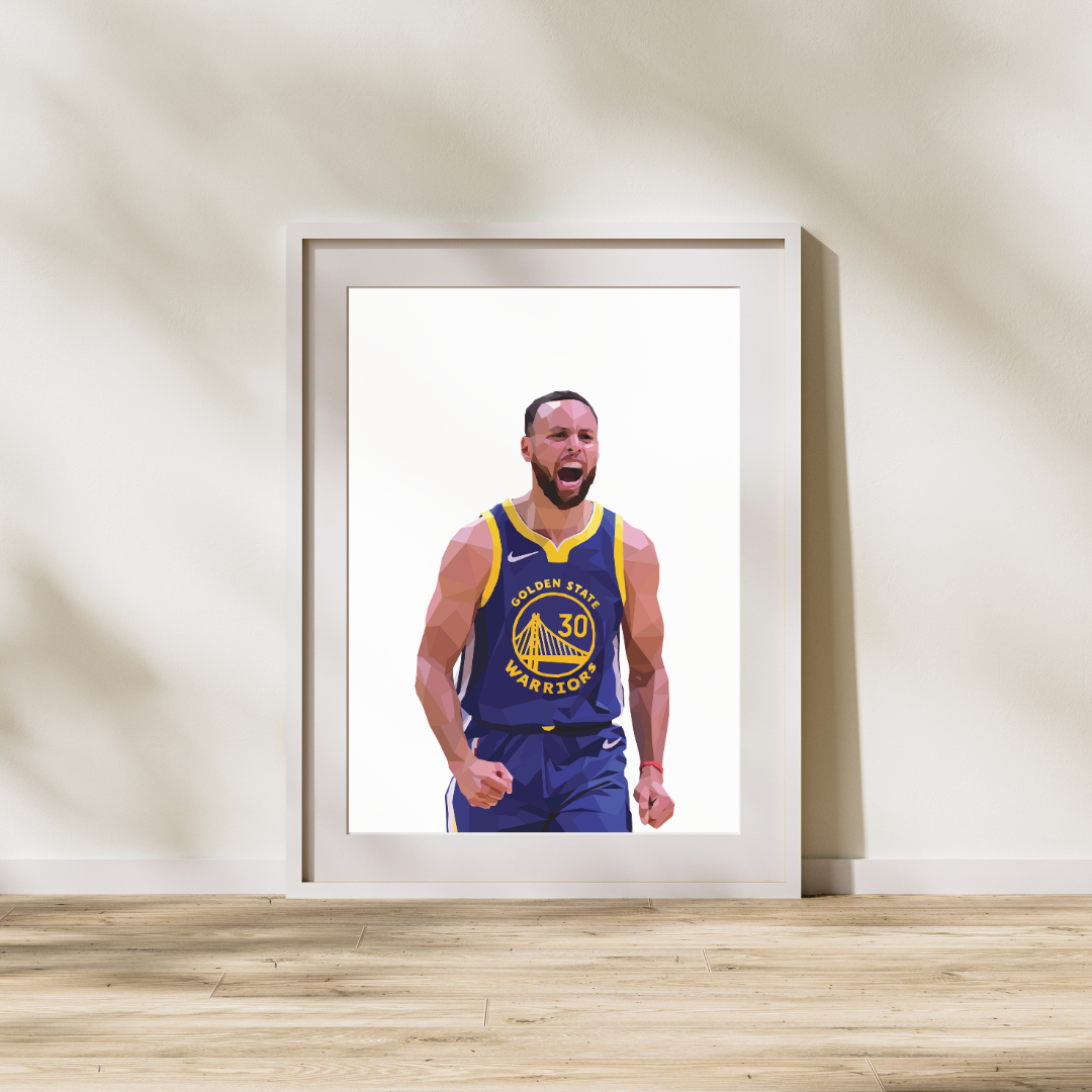 Steph Curry Celebration Artwork