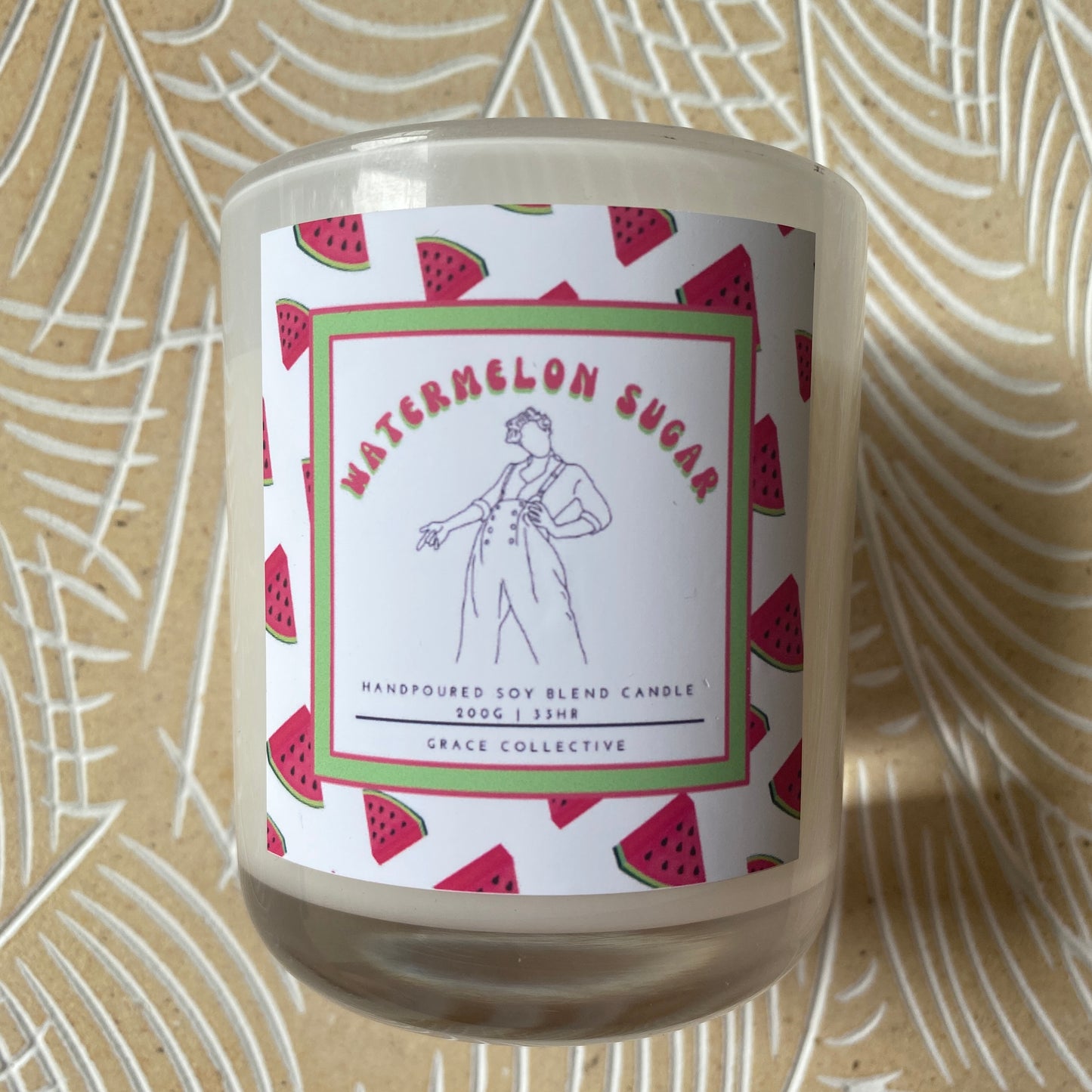 Watermelon Sugar - Harry Styles Inspired Jar Candle - Watermelon Scented