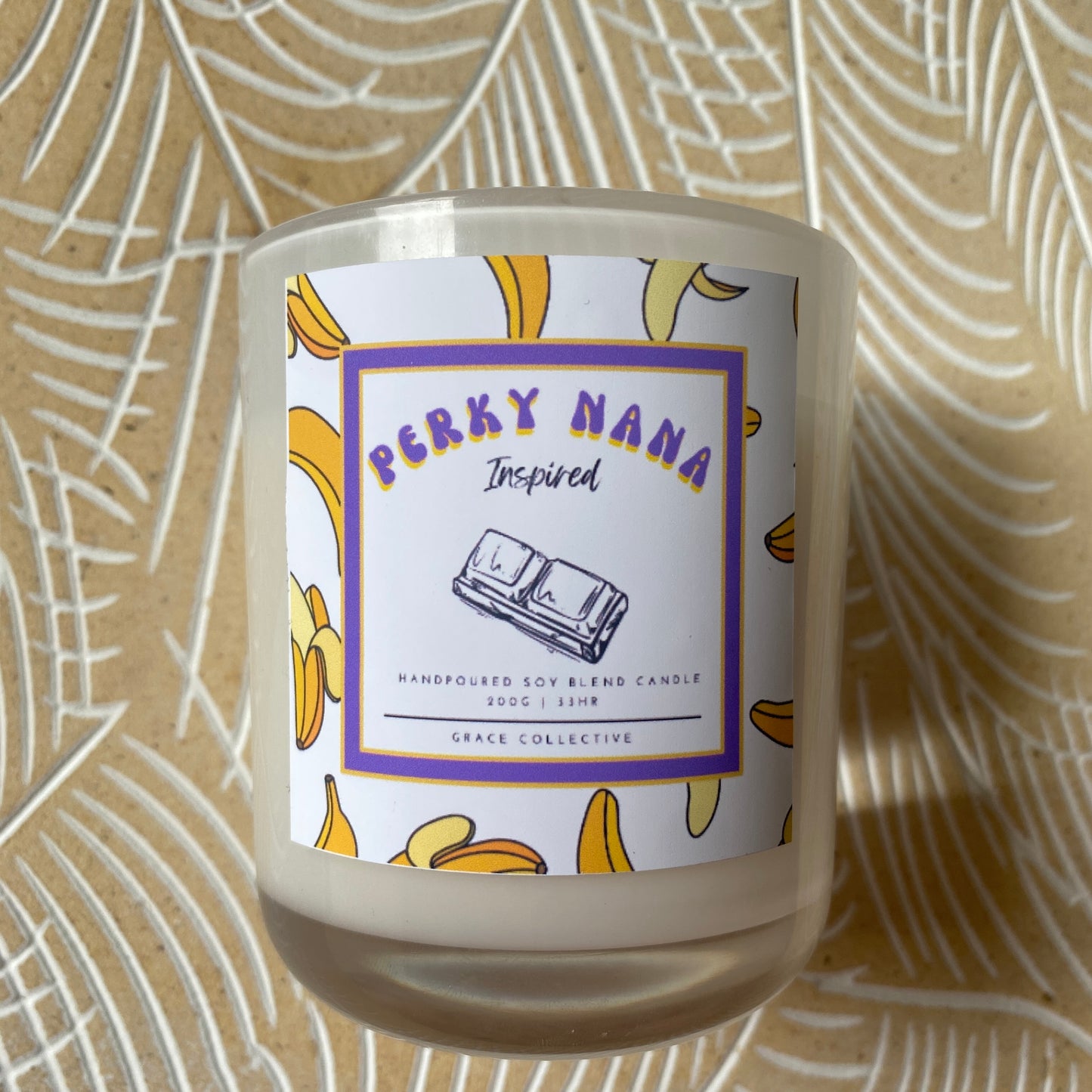 Perky Nana Inspired Jar Candle - Banana Choc Scented